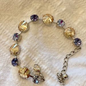 Gold Shadow & Tanzanite Bracelet